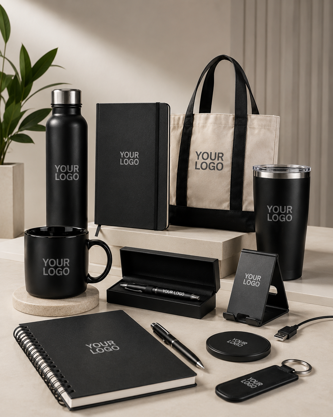 Custom branded pens and desk accessories